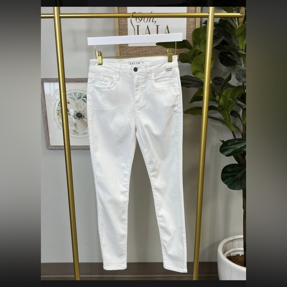 Cropped Cello White Jeans